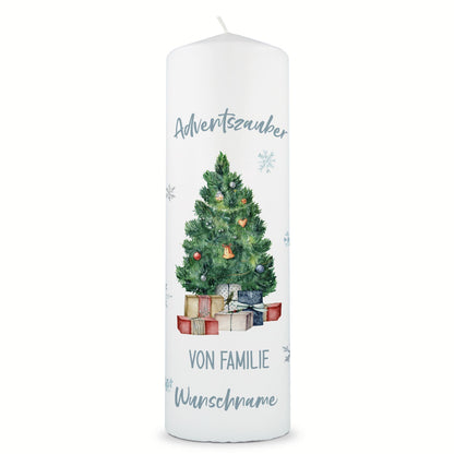 Personalisierte Adventskerze „Adventszauber“ – mit Name