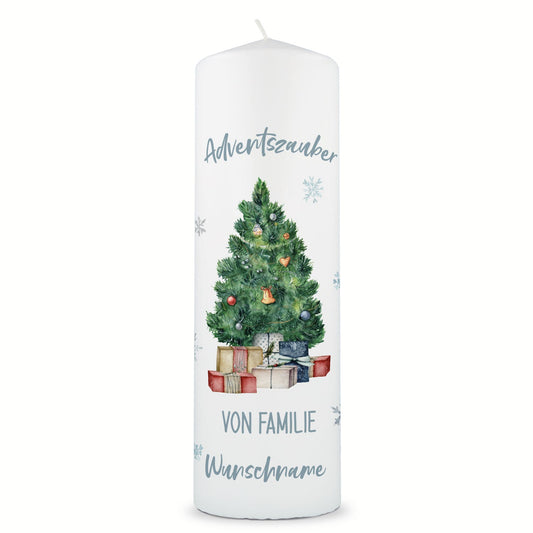 Personalisierte Adventskerze „Adventszauber“ – mit Name