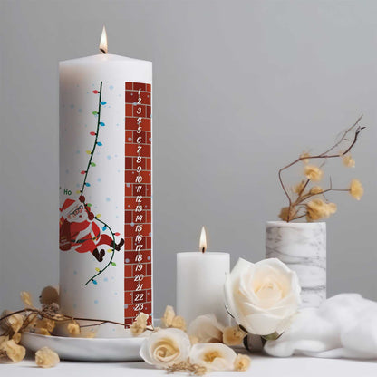 Personalisierte Weihnachtskerze „Countdown“ – Name & Wunschtext