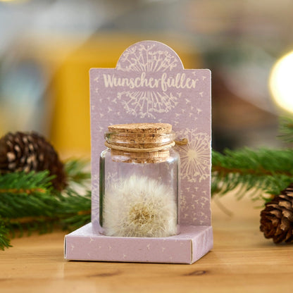 Wunscherfüller: Pusteblume im Glas – Geschenk mit Wunsch – weitere Produktansicht 6 von 8