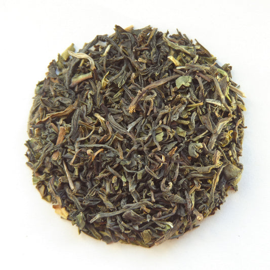 Grüner Earl Grey Tee mit Bergamotte als loser Blatttee