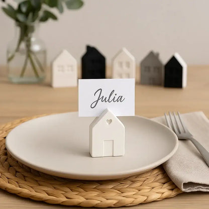 15er Set Mini-Deko-Häuschen – für deine kreative DIY-Ideen - by SteinKunstWerk | HE aus nachhaltiger Herstellung