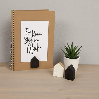 15er Set Mini-Deko-Häuschen – für deine kreative DIY-Ideen - by SteinKunstWerk | HE aus nachhaltiger Herstellung