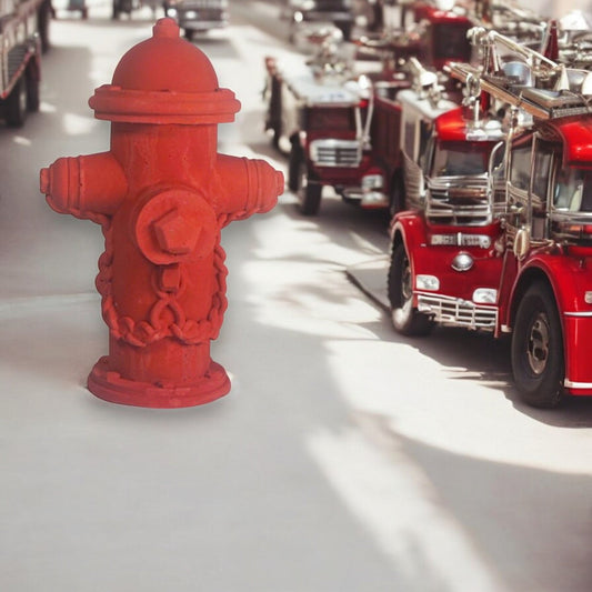 Handgefertigte Deko - Hydranten im amerikanischen Stil – Einzigartige Geschenke für Feuerwehrfans - Stein.Kunst.Werk.