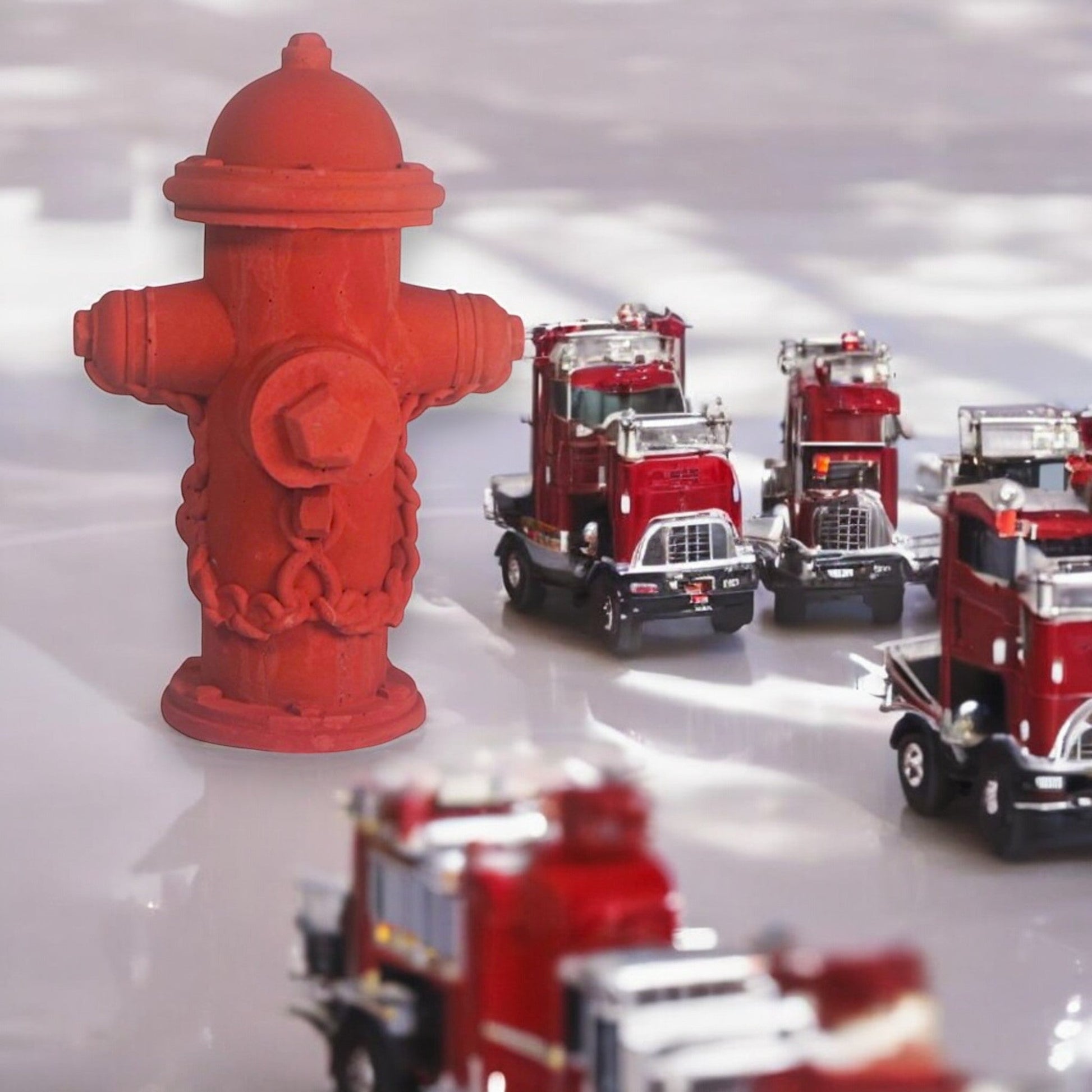 Handgefertigte Deko - Hydranten im amerikanischen Stil – Einzigartige Geschenke für Feuerwehrfans - Stein.Kunst.Werk.