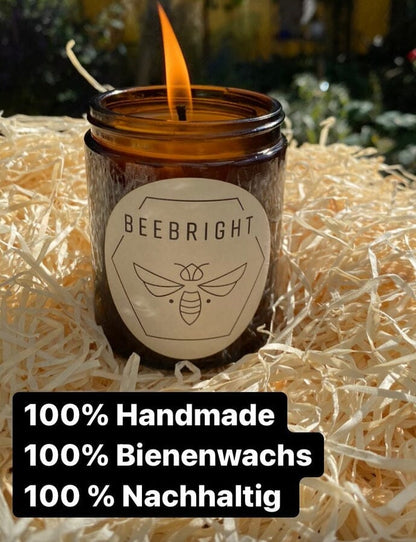 Handgemachte Bienenwachskerze - regional hergestellt | SteinKunstWerk