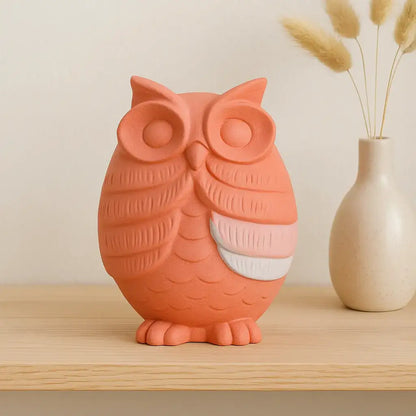 Eulefigur „Nichts Böses sagen“ – Handgemachte Deko mit Symbolkraft - by SteinKunstWerk | Deko aus nachhaltiger Herstellung