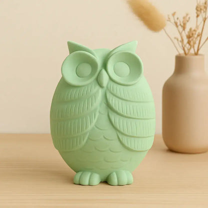 Eulefigur „Nichts Böses sagen“ – Handgemachte Deko mit Symbolkraft - by SteinKunstWerk | Deko aus nachhaltiger Herstellung