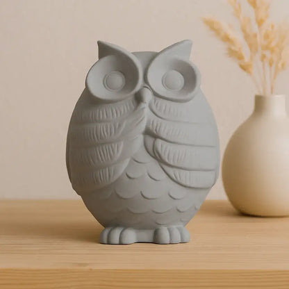 Eulefigur „Nichts Böses sagen“ – Handgemachte Deko mit Symbolkraft - by SteinKunstWerk | Deko aus nachhaltiger Herstellung