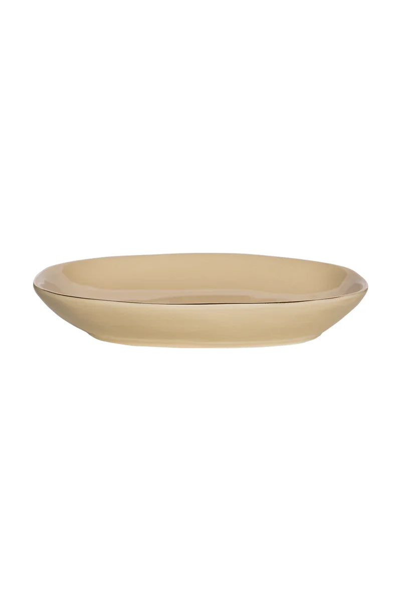 Tranquillo CLASSIC Seifenschale – Beige mit Goldrand – Produktabbildung 3