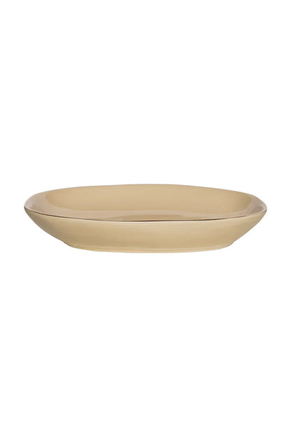 Tranquillo CLASSIC Seifenschale – Beige mit Goldrand – Produktabbildung 3