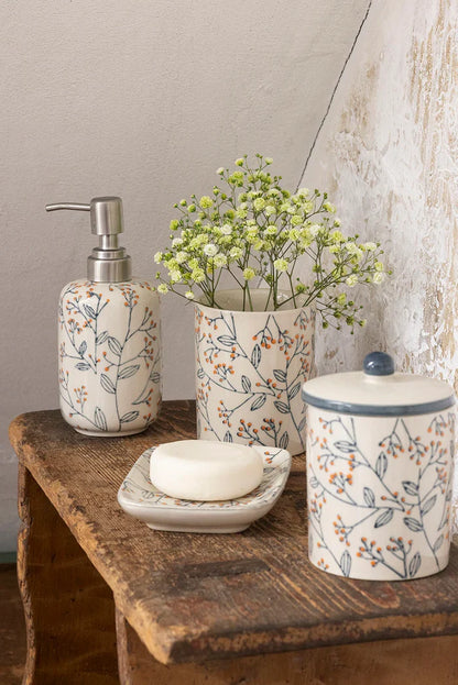 Tranquillo ROMANTIC Seifenschale – Steinzeug, florales Muster – Produktabbildung 4