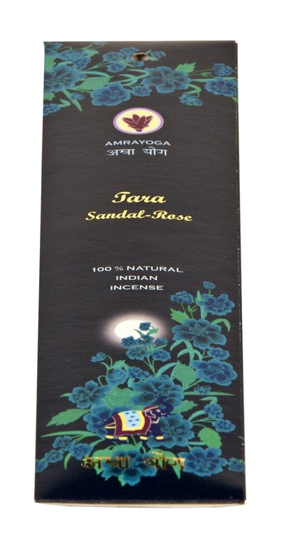 Indische Räucherstäbchen mit Sandelholz- und Rosenduft