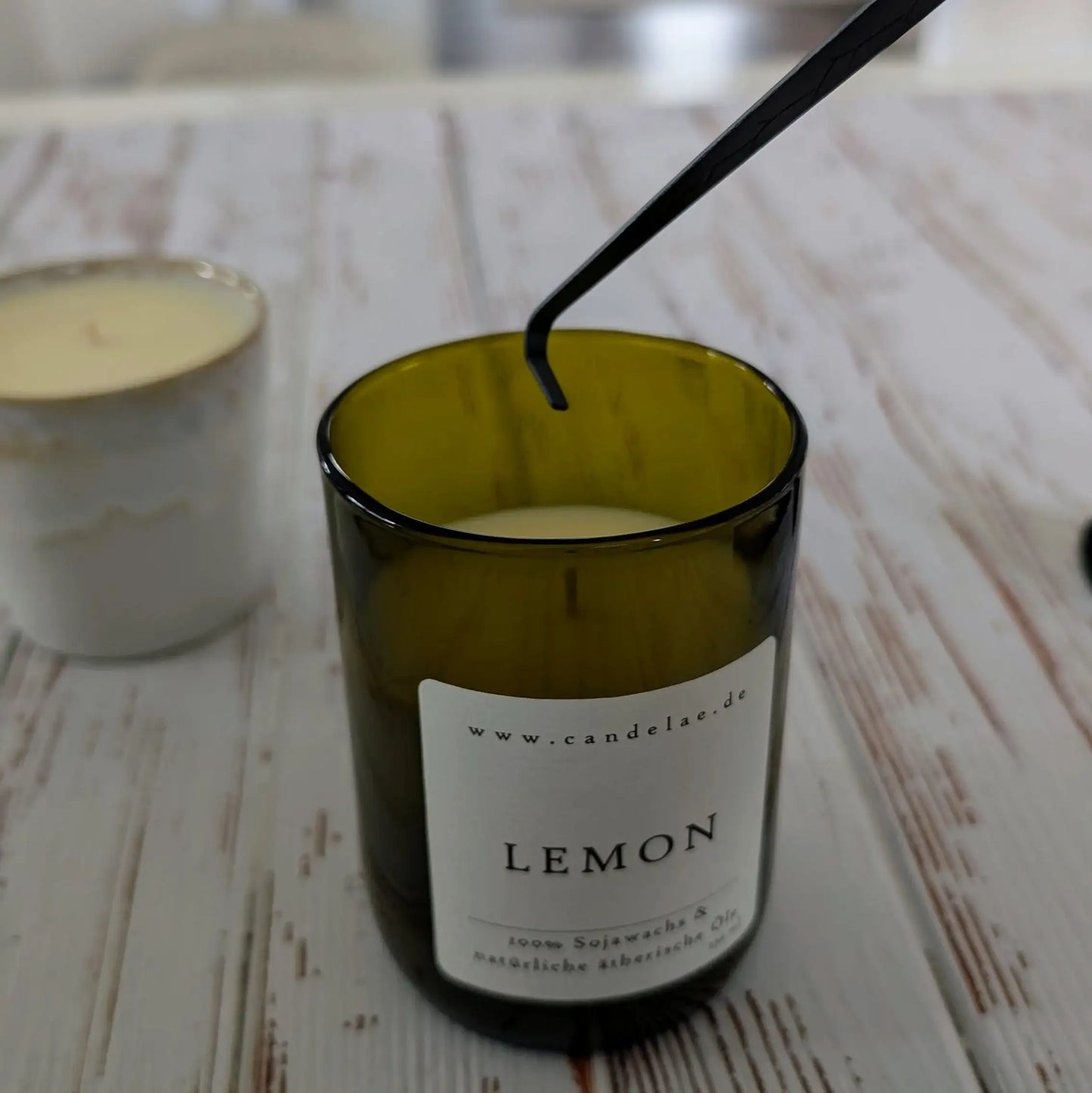 Kerzenpflege-Set Schwarz – Dochtschere, Kerzenlöscher & Dochtheber für perfekte Brennergebnisse - by SteinKunstWerk | Kerzenpflegeset aus nachhaltiger Herstellung