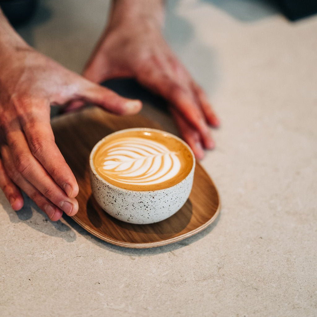 KUMO Cappuccino Cup Blue – Handmade Ceramics for Coffee Rituals