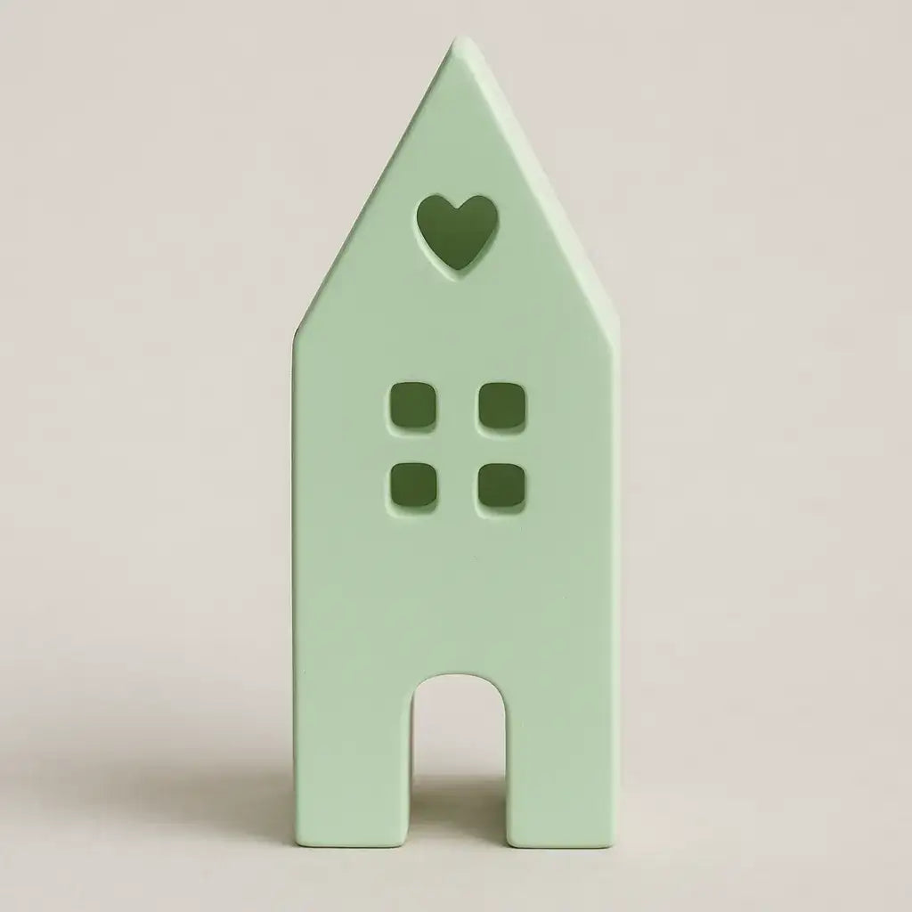 Handgefertigtes Lichterhaus – die perfekte Ergänzung für Stabkerzenhalter mit Steckrand - by SteinKunstWerk | Deko aus nachhaltiger Herstellung