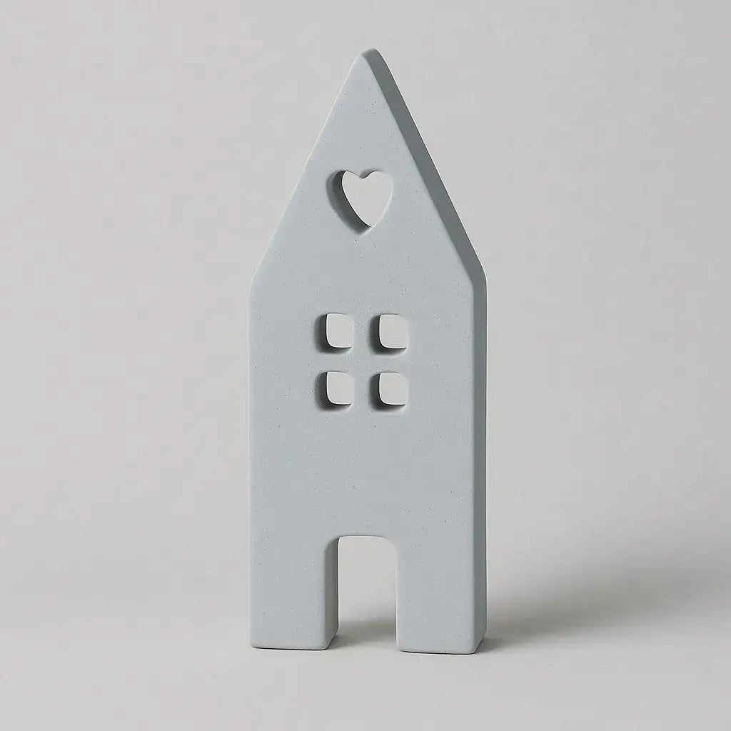 Handgefertigtes Lichterhaus – die perfekte Ergänzung für Stabkerzenhalter mit Steckrand - by SteinKunstWerk | Deko aus nachhaltiger Herstellung