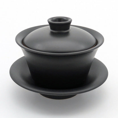 Gaiwan – Schwarz 190ml – Teegeschirr bei SteinKunstWerk