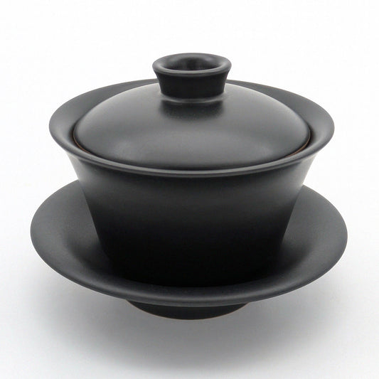 Gaiwan – Schwarz 190ml – Teegeschirr bei SteinKunstWerk
