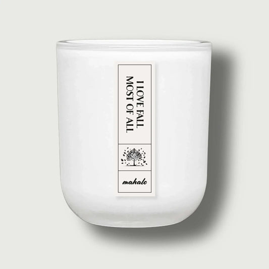 „I Love Fall Most of All“ Duftkerze – Herbstgefühle für Dein Zuhause - by SteinKunstWerk | Duftkerze aus nachhaltiger Herstellung