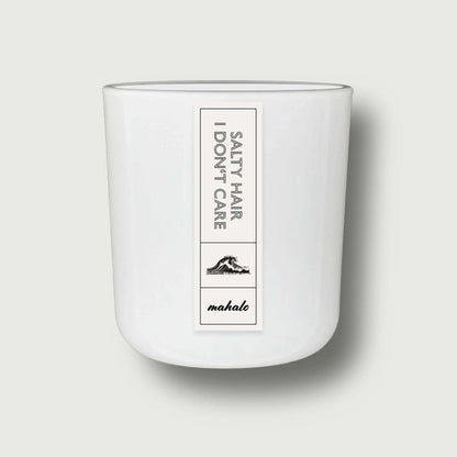 SALTY HAIR - I DON'T CARE DUFTKERZE - by SteinKunstWerk | Duftkerze aus nachhaltiger Herstellung