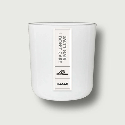 SALTY HAIR - I DON'T CARE DUFTKERZE - by SteinKunstWerk | Duftkerze aus nachhaltiger Herstellung