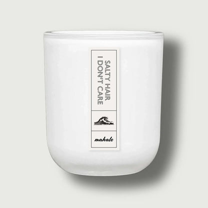 SALTY HAIR - I DON'T CARE DUFTKERZE - by SteinKunstWerk | Duftkerze aus nachhaltiger Herstellung