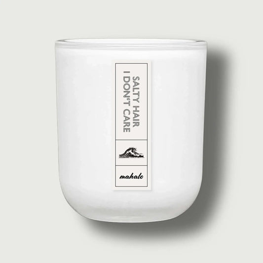 SALTY HAIR - I DON'T CARE DUFTKERZE - by SteinKunstWerk | Duftkerze aus nachhaltiger Herstellung