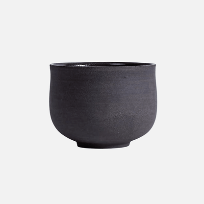 OCHA Teetasse Grau-Schwarz – handgemachte Keramik