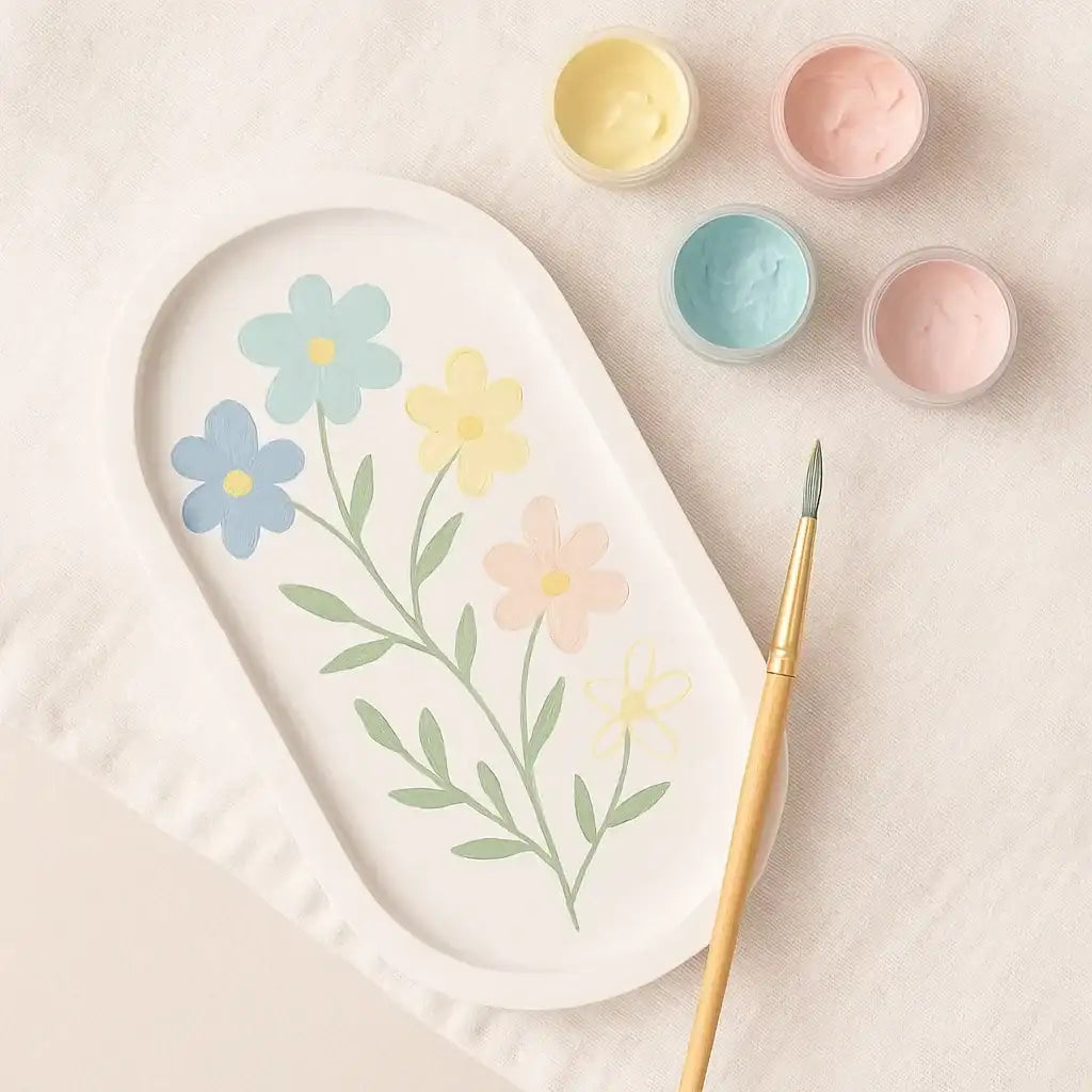 Ovaler Deko-Teller – Handgefertigt in Wunschfarbe für DIY & stilvolle Akzente - by SteinKunstWerk | Deko aus nachhaltiger Herstellung