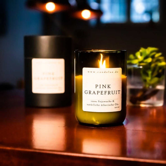 Pink Grapefruit Scented Candle – Citrus Freshness & Energy