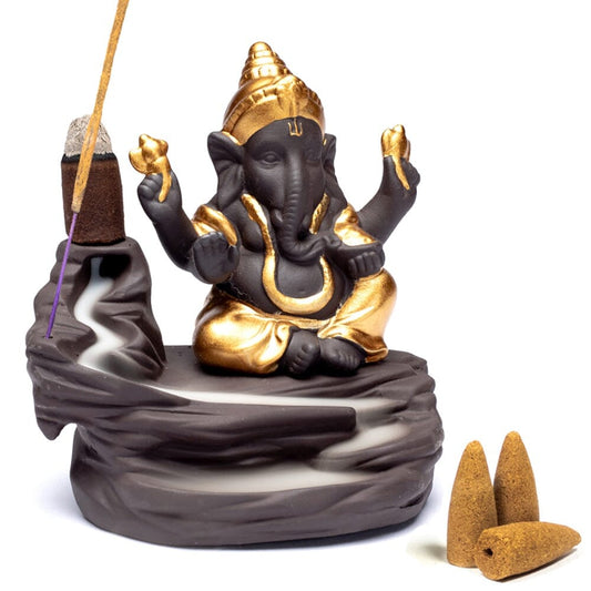Backflow Incense Burner – Ganesha or Elephant