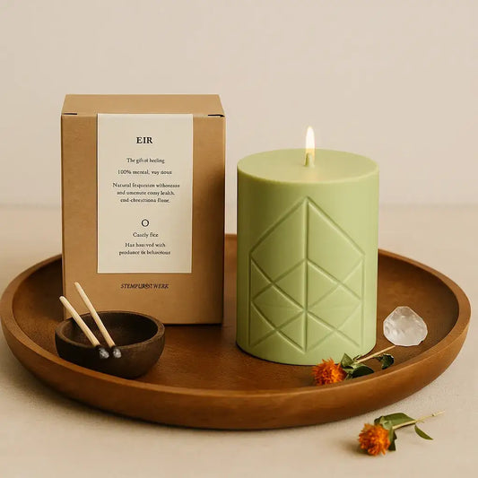 EIR – Runenkerze für Heilung und Erneuerung - by SteinKunstWerk | Kerzen aus nachhaltiger Herstellung