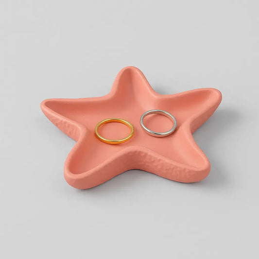 Handgefertigte Seestern-Ringschale – maritime Schmuckablage & DIY-Idee - by SteinKunstWerk | Deko aus nachhaltiger Herstellung