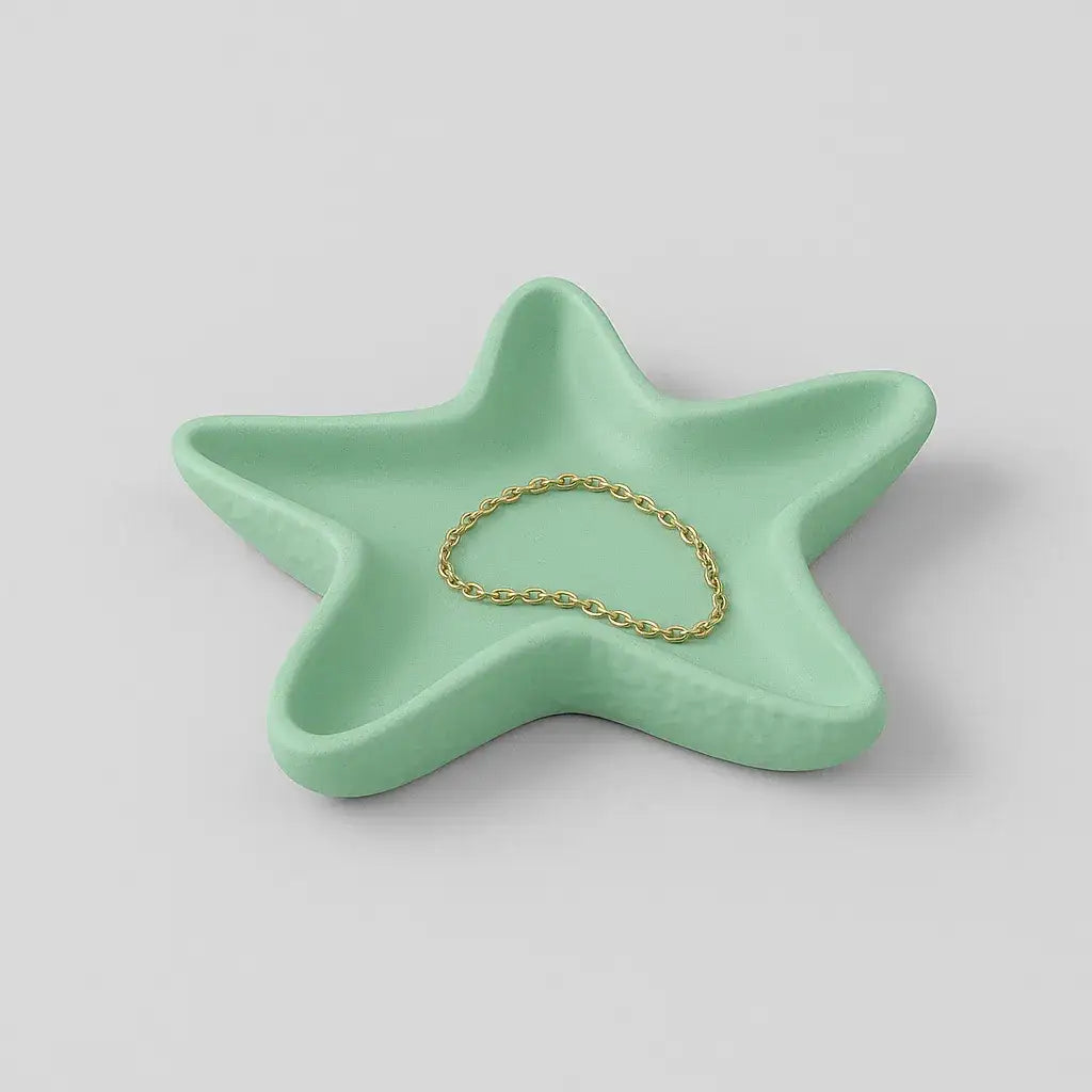 Handgefertigte Seestern-Ringschale – maritime Schmuckablage & DIY-Idee - by SteinKunstWerk | Deko aus nachhaltiger Herstellung