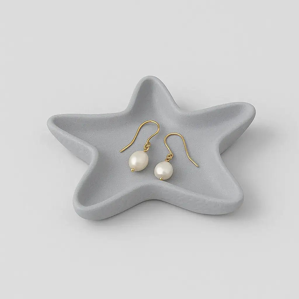 Handgefertigte Seestern-Ringschale – maritime Schmuckablage & DIY-Idee - by SteinKunstWerk | Deko aus nachhaltiger Herstellung