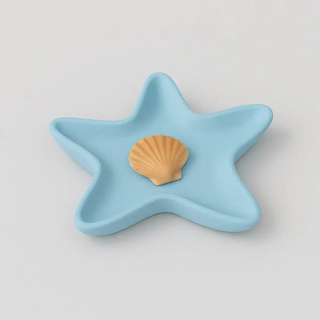 Handgefertigte Seestern-Ringschale – maritime Schmuckablage & DIY-Idee - by SteinKunstWerk | Deko aus nachhaltiger Herstellung