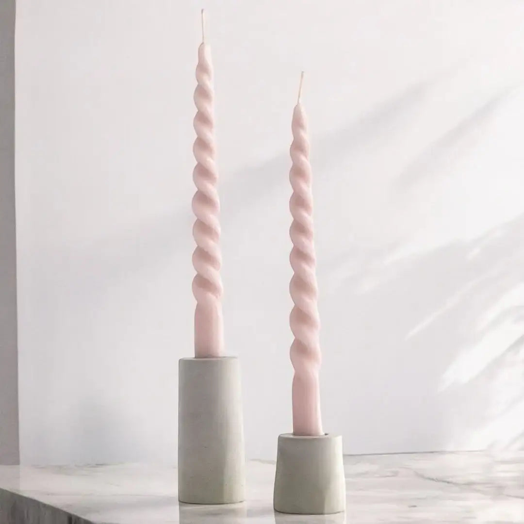 Stabkerzenhalter STELLA – 2er-Set für stilvolle Akzente - by SteinKunstWerk | Outdoor aus nachhaltiger Herstellung