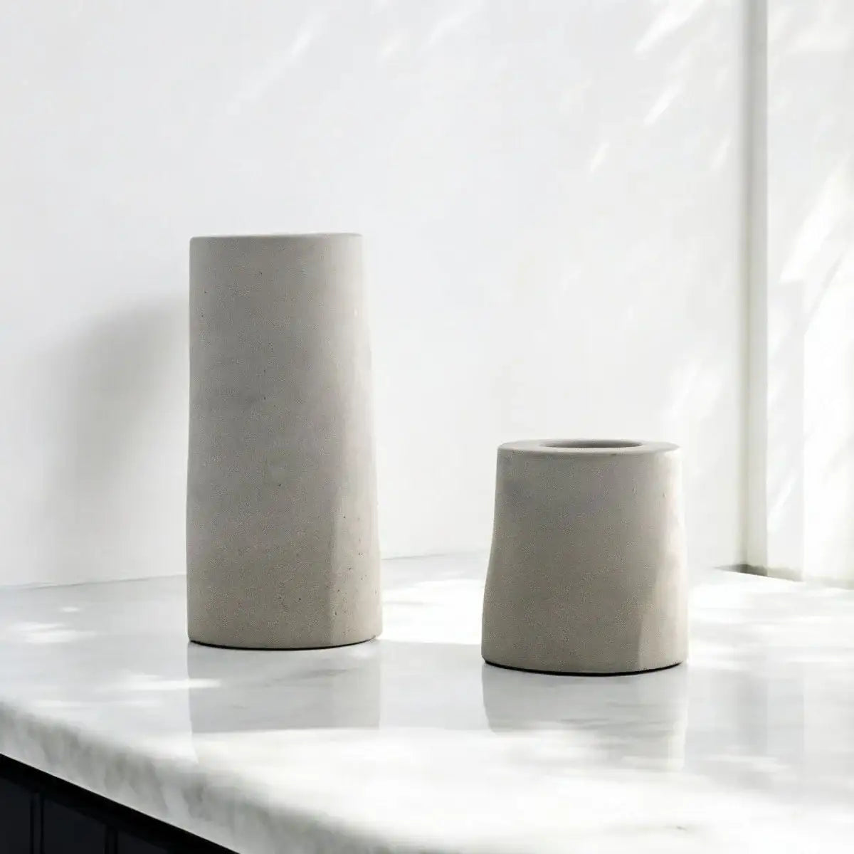 Stabkerzenhalter STELLA – 2er-Set für stilvolle Akzente - by SteinKunstWerk | Outdoor aus nachhaltiger Herstellung