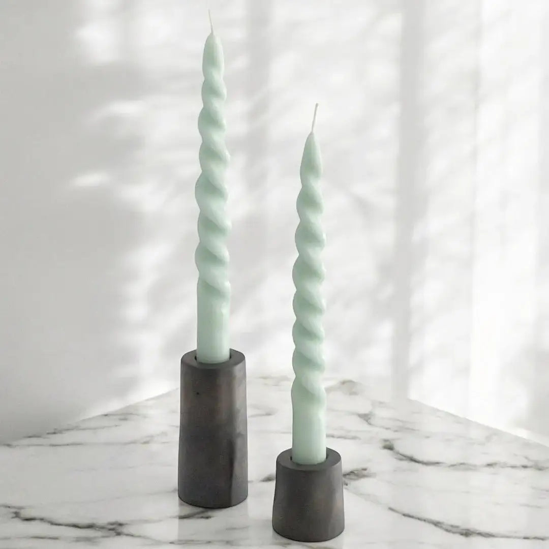 Stabkerzenhalter STELLA – 2er-Set für stilvolle Akzente - by SteinKunstWerk | Outdoor aus nachhaltiger Herstellung