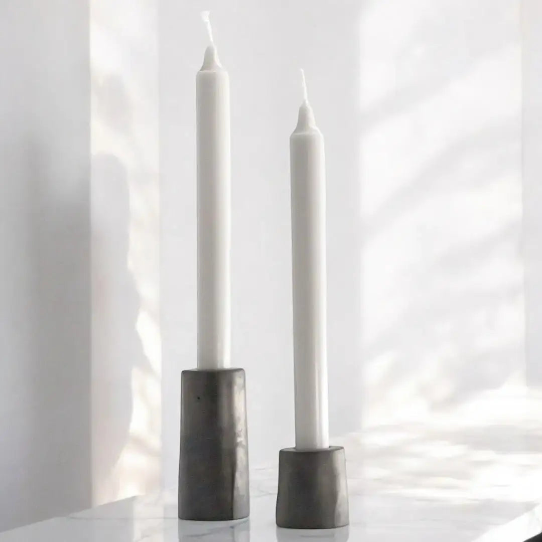 Stabkerzenhalter STELLA – 2er-Set für stilvolle Akzente - by SteinKunstWerk | Outdoor aus nachhaltiger Herstellung