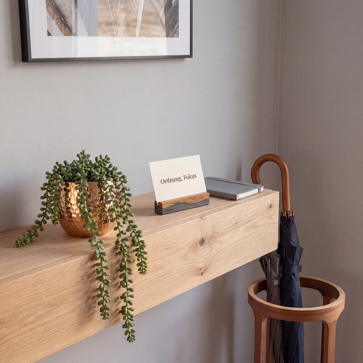 Bannik Design Egersund – Foto- und Kartenhalter aus Beton und Eichenholz, Produktansicht 10