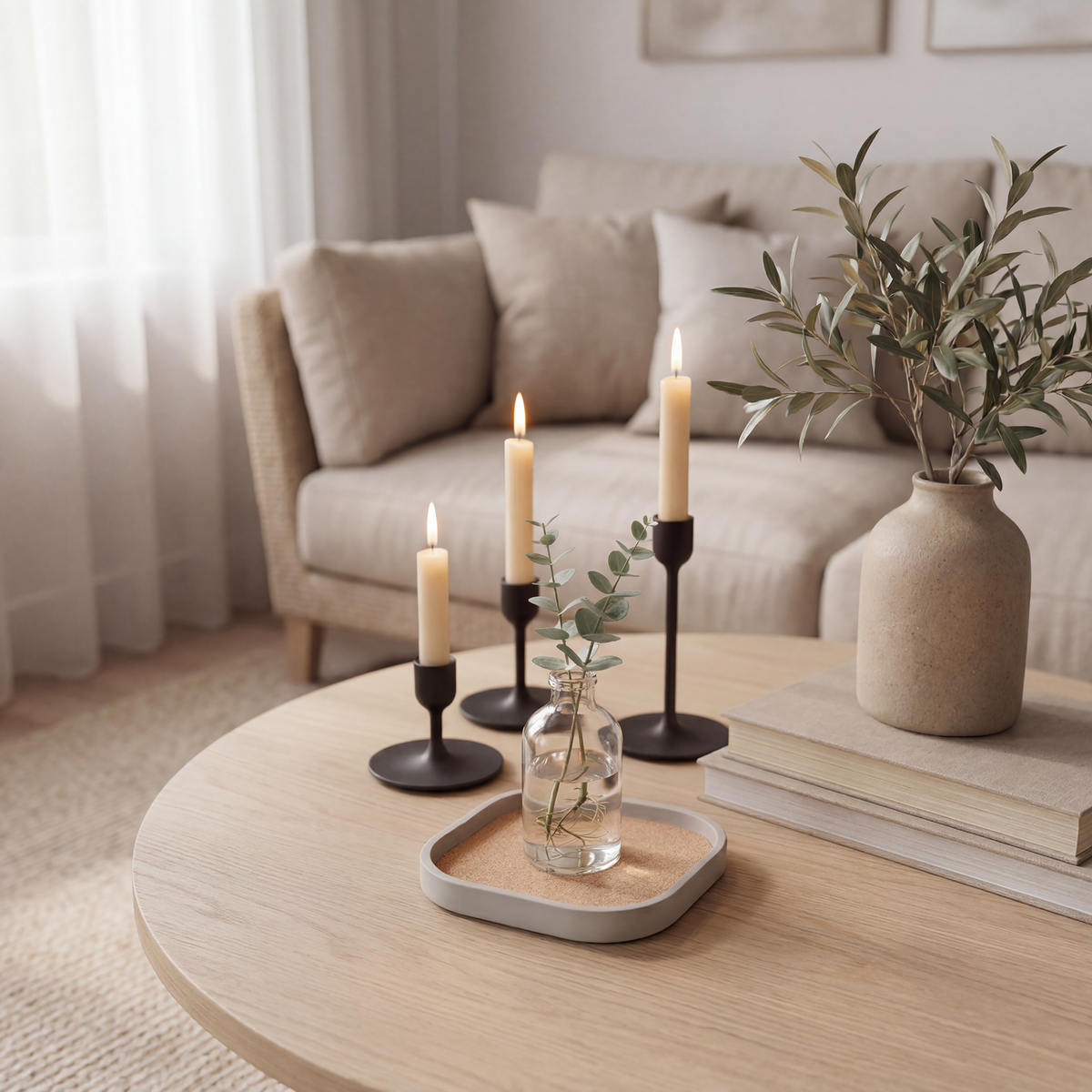 Bannik Design Giske – handgegossene Betonschale mit Korkeinsatz, Produktansicht 5