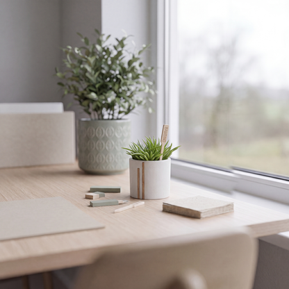 Bannik Design Lomvika – Stiftehalter aus Beton und Holz, Produktansicht 12