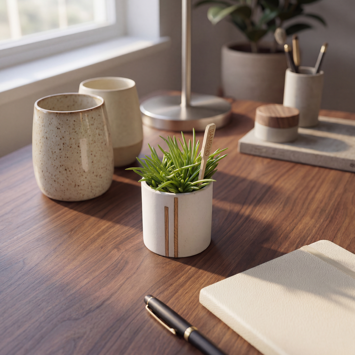 Bannik Design Lomvika – Stiftehalter aus Beton und Holz, Produktansicht 14
