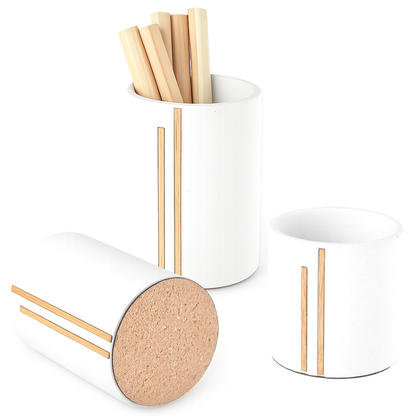 Bannik Design Lomvika – Stiftehalter aus Beton und Holz, Farbe weiss, Produktansicht 15