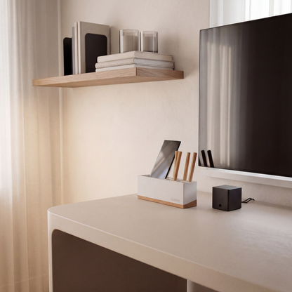 Bannik Design Sandvika – Schreibtisch-Organizer aus Beton und Eichenholz, Produktansicht 6