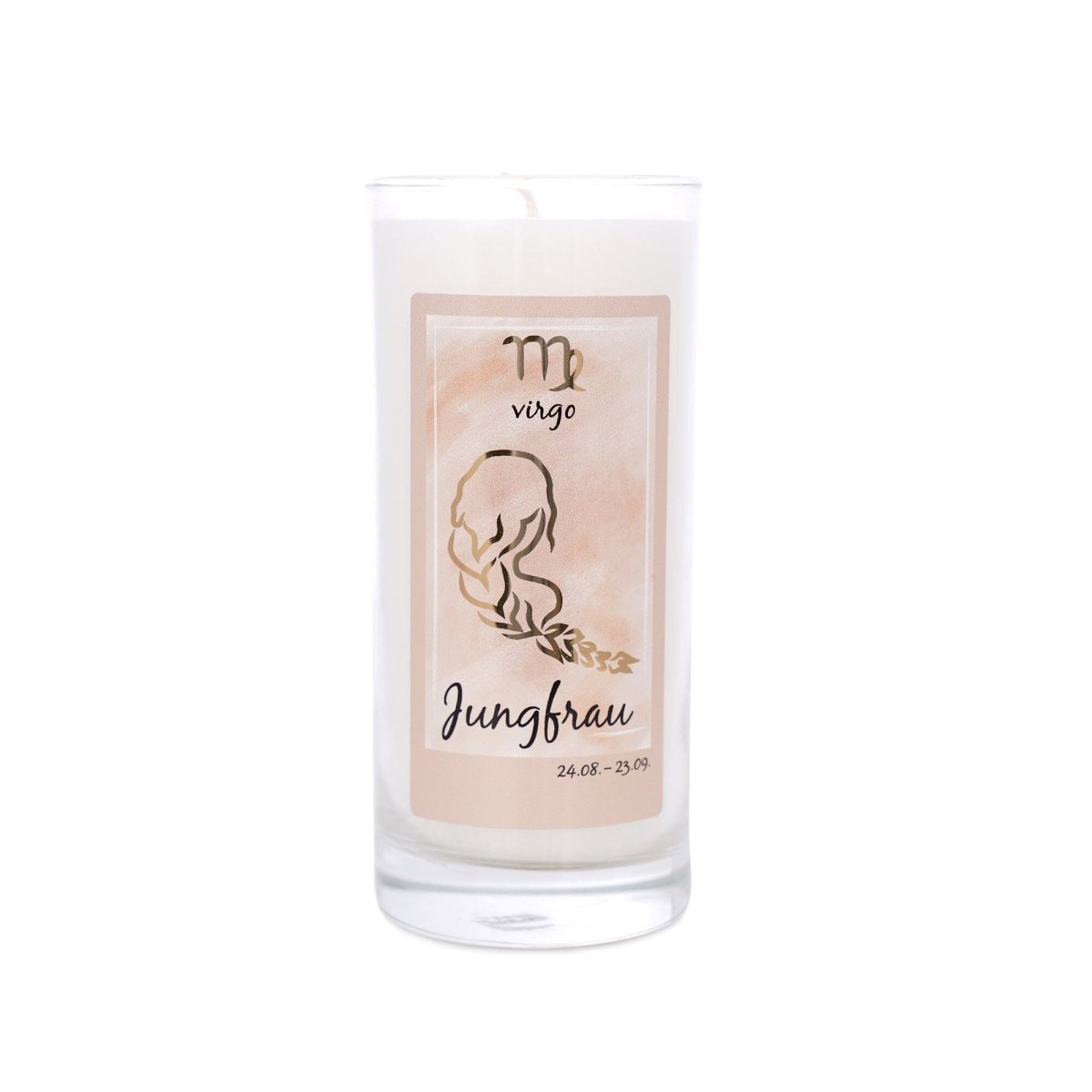 Sternzeichen Kerze als persönliches Geschenk mit Symbolmotiv