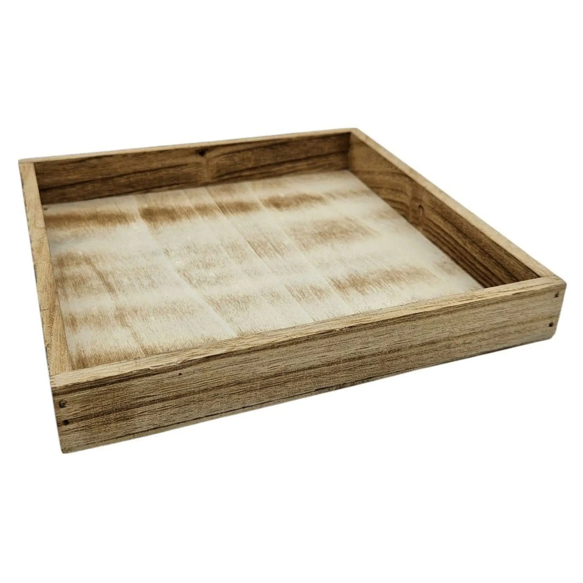 Dekotablett aus Holz – Braun, bis 26 cm