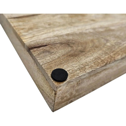 Servier- und Dekotablett aus massivem Mangoholz in 30 x 30 cm
